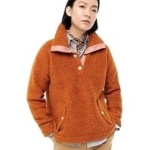 J Crew Vintage Fleece Sherpa Pullover Size Medium NWOT